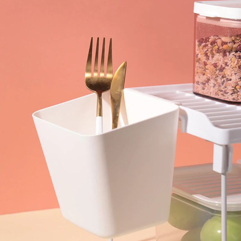 

Multifunctional Kitchen School Office Storage Basket Vegetable Storage Box Back Hanging Storage Basket Small Hanging Bucket