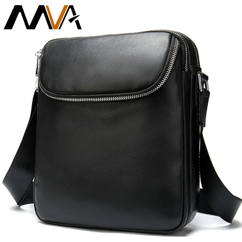 MVA мужские сумки из натуральной кожи через плечо для мужчин кожаная сумка на