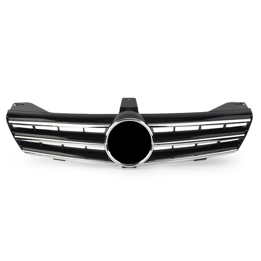 Для Mercedes Benz W219 CLS500 SLS600 CLS Class 2004 2005 2006 2007 глянцевый черный 3 ребра Передняя решетка