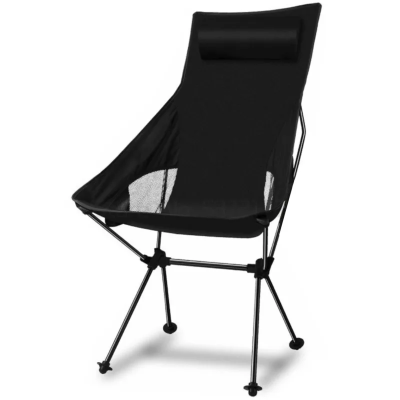 

Outdoor folding Moon chair leisure camping armchair aluminum alloy recliner car portable stool
