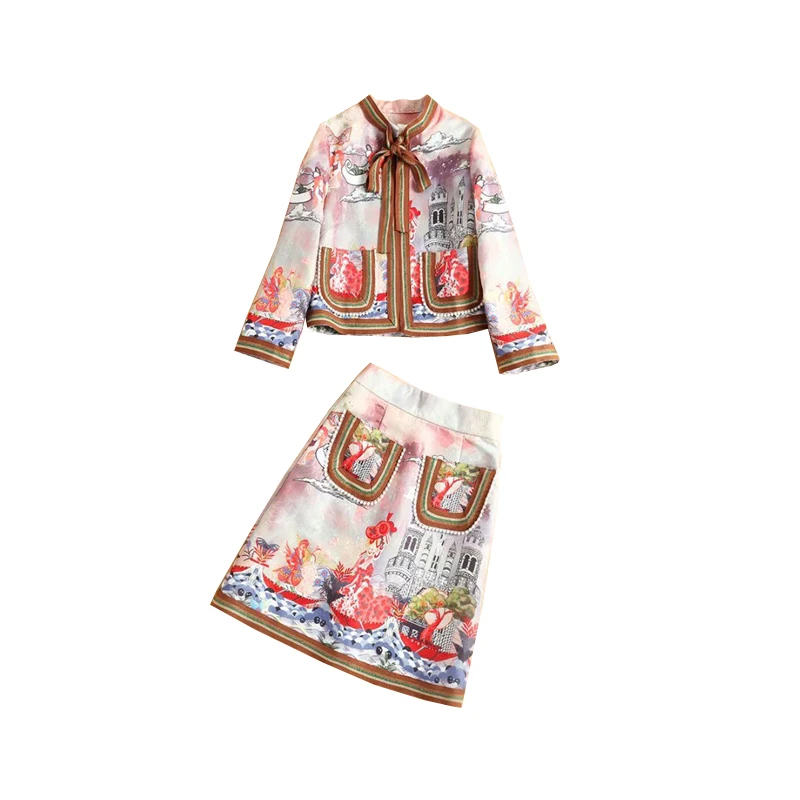 

JCHB 2021 A-line half Skirt Western style suit