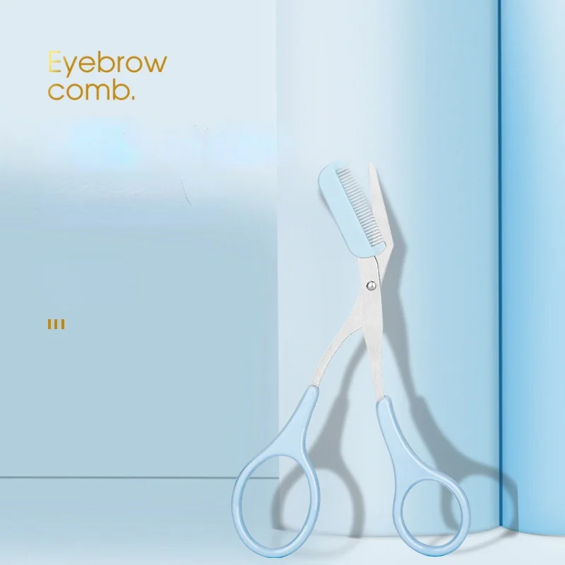 Триммер для бровей с расческой ножницы стрижки начинающих аксессуары макияжа |