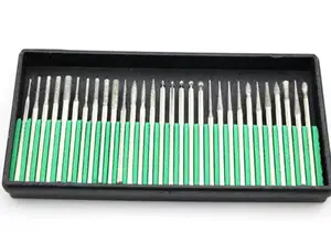 Стоматологические алмазные буровые долота, Зубные сверла, алмазные шлифовальные биты, ювелирный инструмент 30 шт.компл. хвостовик 3 мм