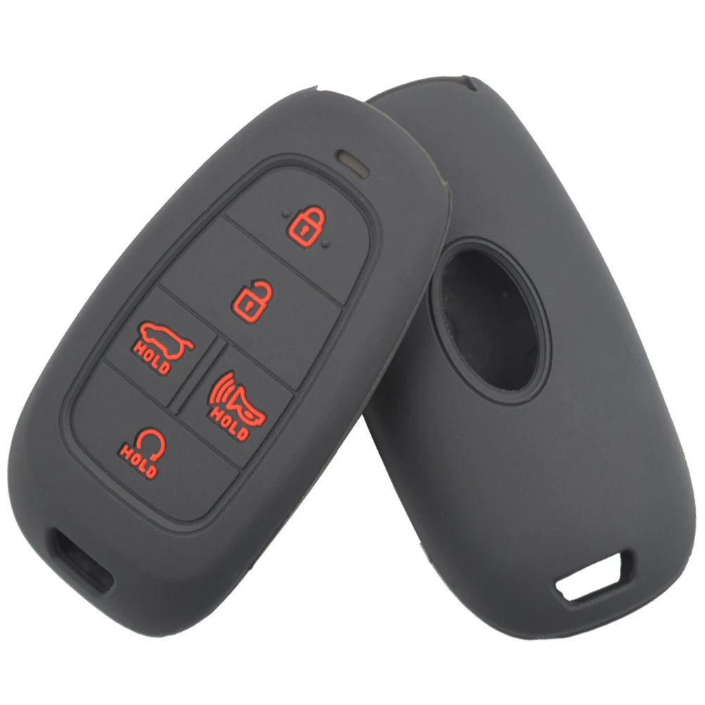 Силиконовый чехол для автомобильного ключа 5 кнопок защитный чехол-держатель