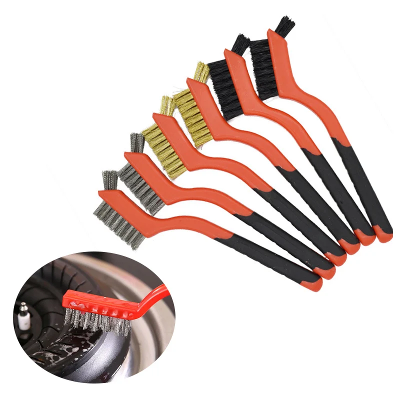 

Stainless Steel Rust Brush Brass Cleaning Polishing Detail Metal Gas Stove Cleaning Brush Wire Toothbrush Tool 3Pcs