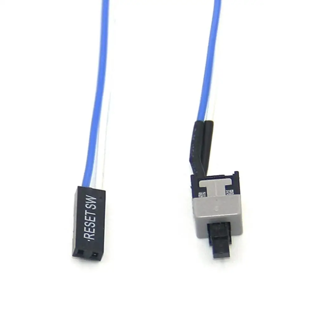 

50cm Replacement Computer Motherboard On Off Reset Button Switch Power Cable