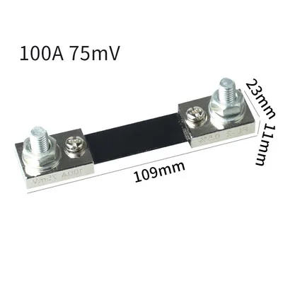 100A 75MV 1 шт. FL-2 10/15/20/30/40/5060/75/100/150/200/250/300/400A 75MV DC Токовый Шунт резисторная панель для цифровой амперметр измерительный прибор класс омметра 0 Токовый Шунт резистор - Цвет: 100A 75MV