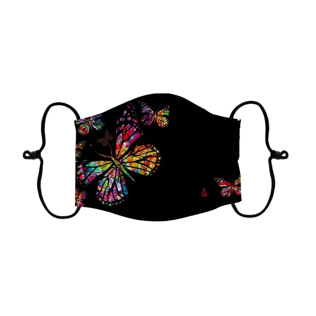 

Masks Colorful butterfly printed Dust-proof Thicken Mouth Masks Men & Women Outdoor Reusable Windproof Protection Mask Drop Ship