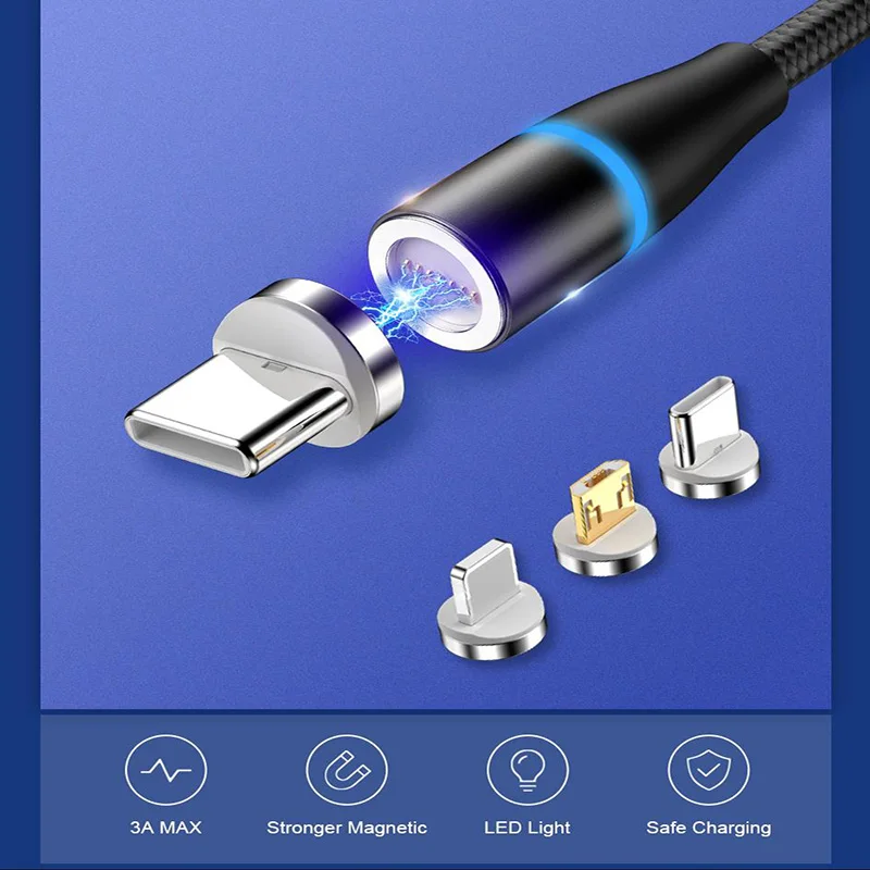 Магнитный зарядный кабель Micro USB для Blackview A60 Pro A80 A30 A20 pro S6 A10 A7 R6 lite BQ 5518G|Кабели
