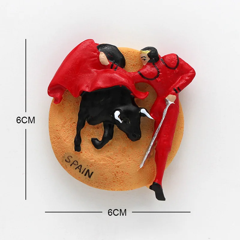 3D наклейки на холодильник для туризма Германия Париж Испания бульдог магниты