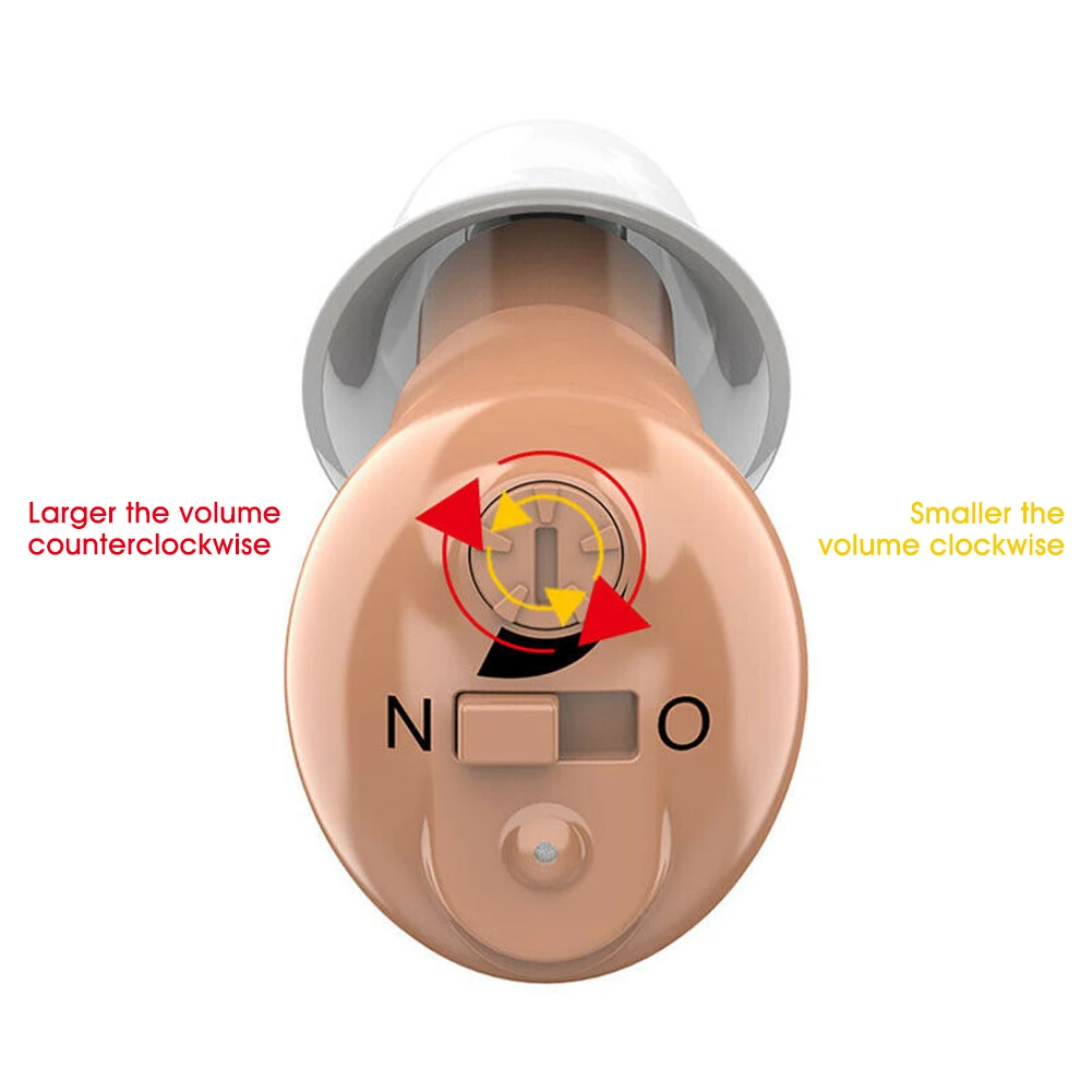 

In the Ear USB US Rechargeable Invisible Digital Hearing Aids Sound Amplifier charging Noise Reduction US Plug for Elder