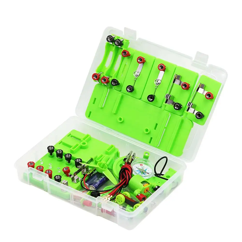 

Student Physics Lab Electricity Circuit Magnetism Experiment Kit Learning Supply Set
