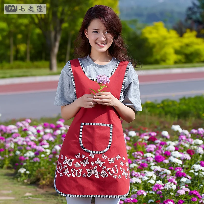 

Холщовый фартук для взрослых, летняя корейская мода, фартук для кухни, работы, готовки, Пользовательский логотип, 30020