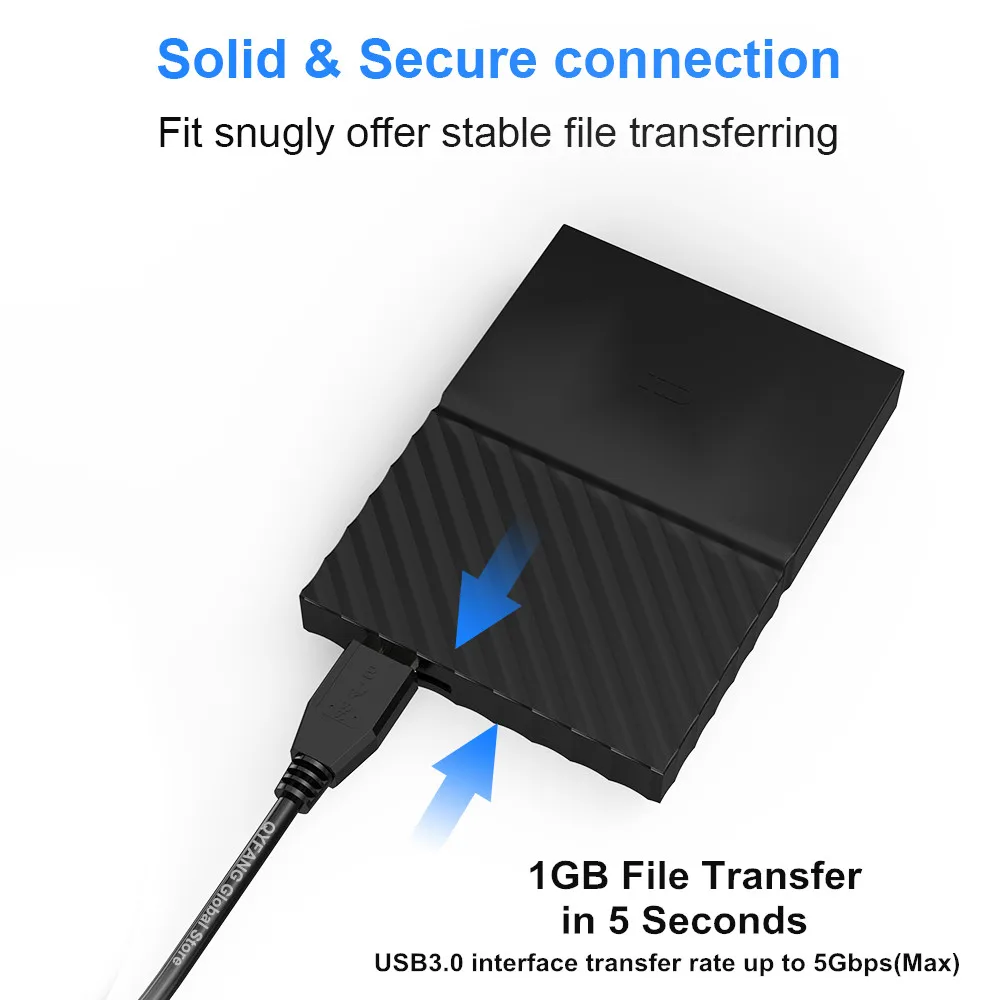 Кабель USB Micro B Type-A к 3 0 кабельный разъем 5 Гбит/с внешний кабель для жесткого диска