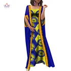 Женское длинное платье и топ bazin, черное платье в африканском стиле, вечерняя одежда для свадьбы, комплект из 2 предметов, большой размер, WY655, лето 2021