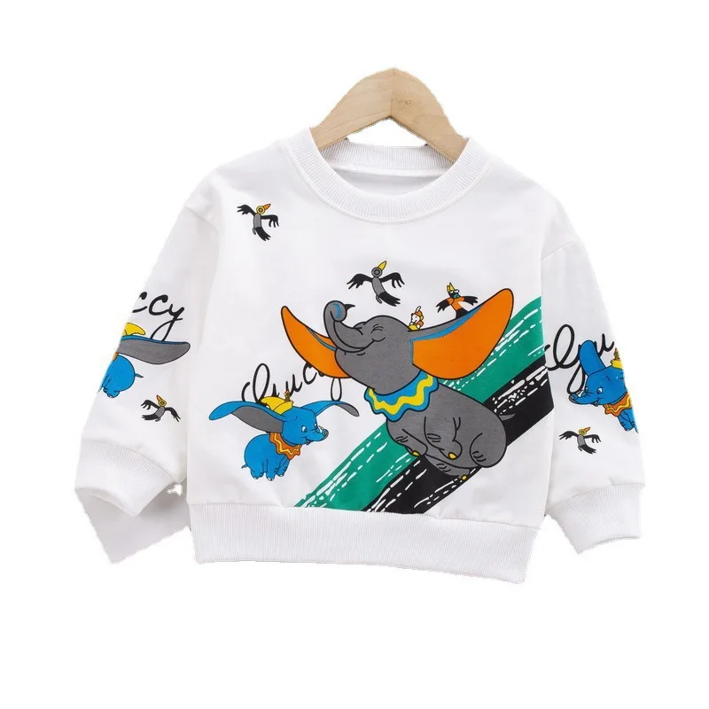 

2021 Cartoon Printing Sweatshirts Baby Boys Baby Girls Hoodies Toddler Kids Sweatshirts Children's O Neck Hoodies Clothes DE78