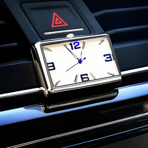Часы наручные кварцевые, высококлассные для салона автомобиля, приборной панели, с индикацией времени, автомобильные аксессуары