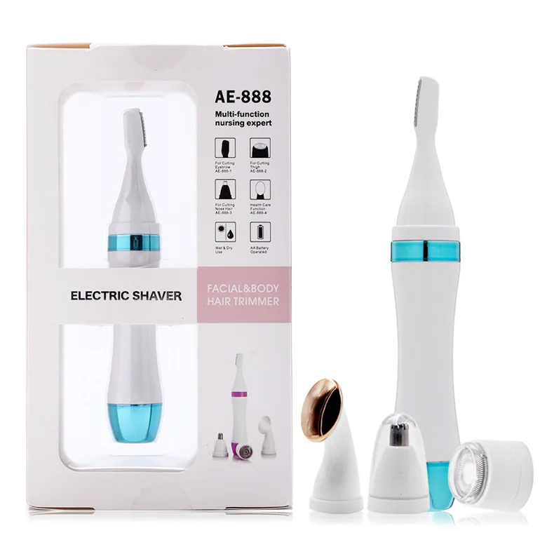 

Aier Four-in-one Shaver Multi-function Shaving Cutter Nose Hair Trimmer Eyebrow Trimmer AE-888