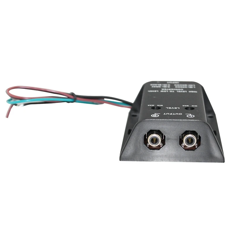 Car Audio Speaker High To Low Level Line Output Amplifier Converter Adapter Cable 2 Rca