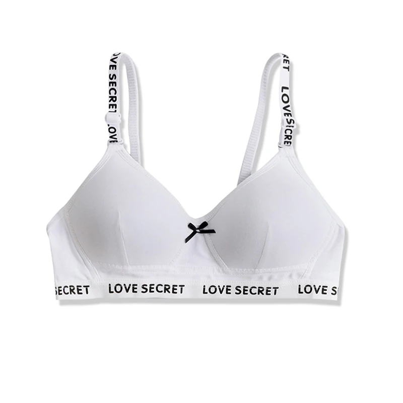 

Girl's Bra Underwear Big Girl's Cotton Brassiere Training Puberty Young Teens Teenage Summer Hipster Students 12-18Y Years Old
