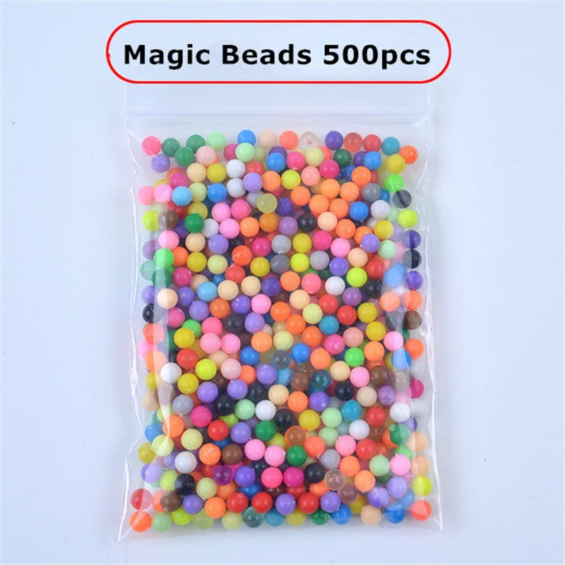 

5mm Water Magic Beads Spray Water Multicolor Hama Beads Kids Educational DIY Toys Christmas gifts 3D Puzzles Accessories