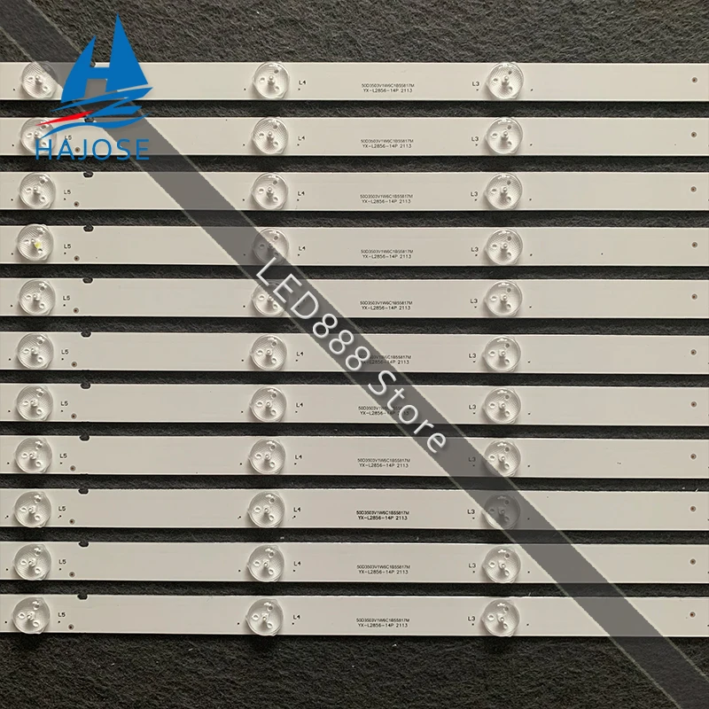 110 шт. светодиодный Подсветка полосы для Hisense 50 ''HD500DF-B57/S0 50K23DG50K22DG 50H5G 50K20DG 50H3