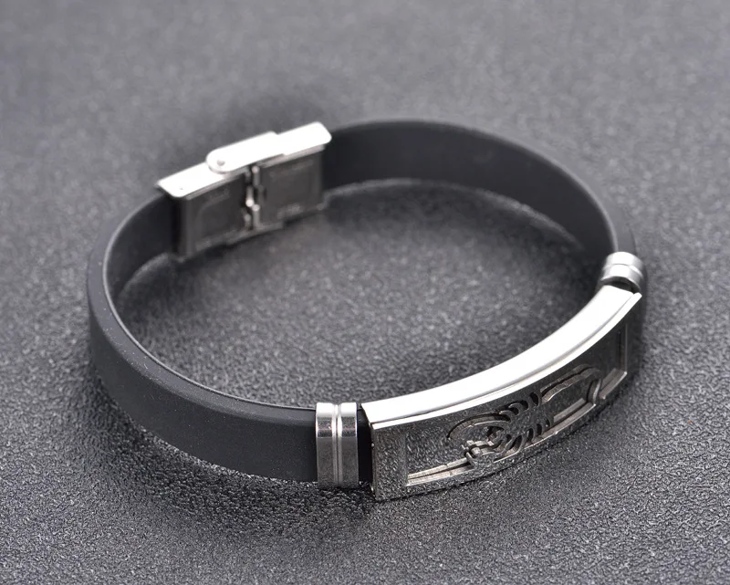 Мужские браслеты из высококачественного силикона индивидуальные мужские