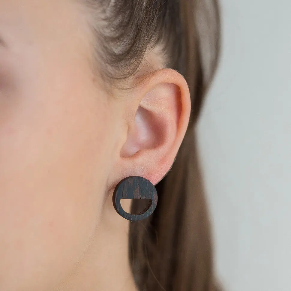 Женские серьги гвоздики с улыбающимся лицом из стерлингового серебра 925 пробы