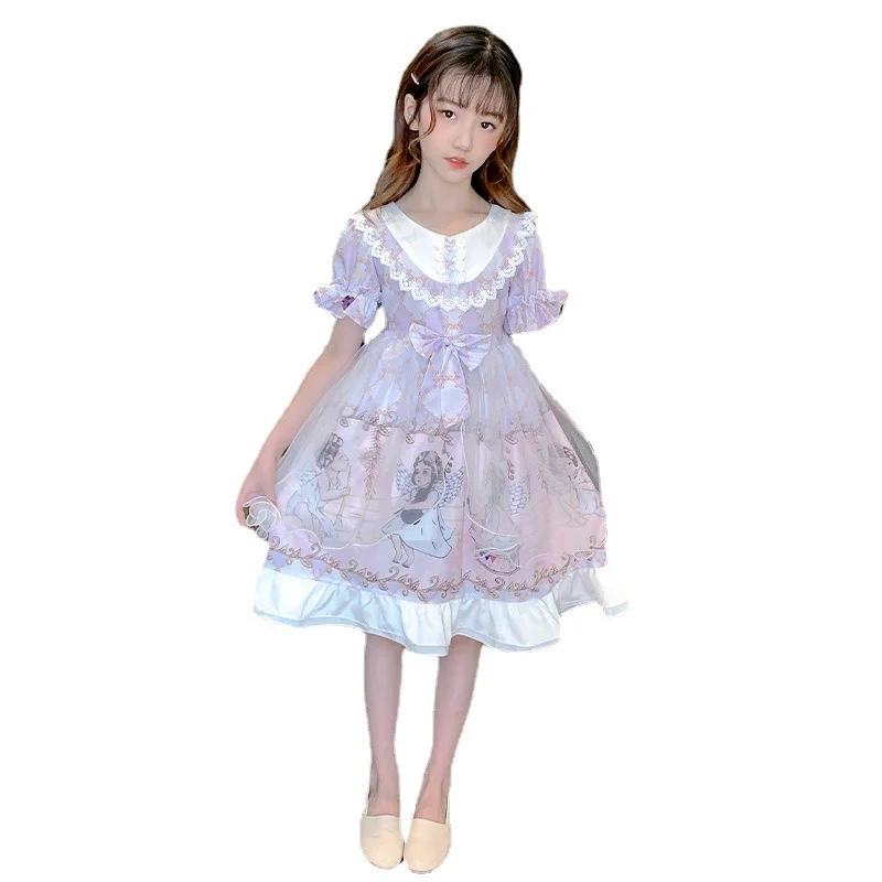 

Lolita Princess Dress Lolita Skirt Cosplay Floral Party Birthday Dresses Teenage Girls Clothing For 4 6 8 12 14 Years