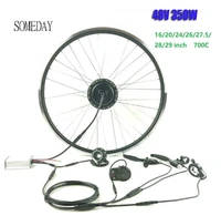 electric bicycle conversion kit someday 48v350w with led900s display e bike rear cassette wheel hub motor waterproof cable