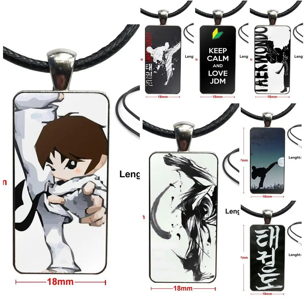 Стальной цветной стеклянный кабошон с прямоугольной подвеской ожерелье чокер