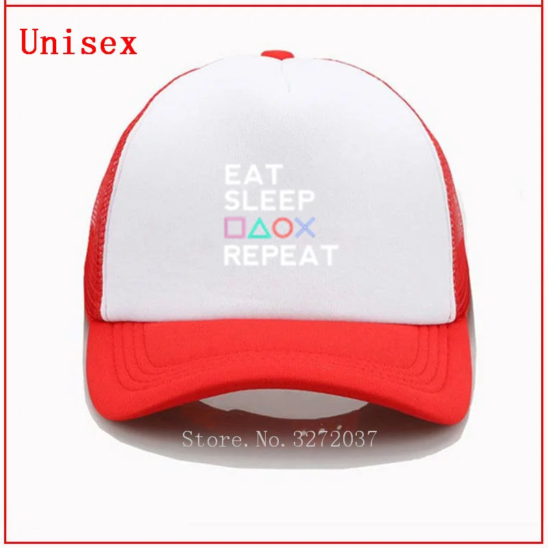 

Eat Sleep Playstation Repeat Gamer Life_watermark Baseball cap 2021 Newest Men Funny Summer Men snapback hat Peaked