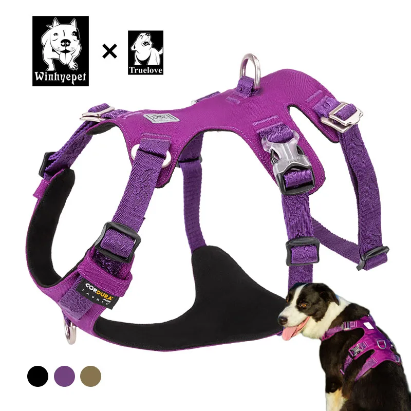 

Водонепроницаемая шлейка для собак Truelove, дизайнерская шлейка для собак с защитой от ударов, Большая маленькая шлейка для охоты, тренировочн...