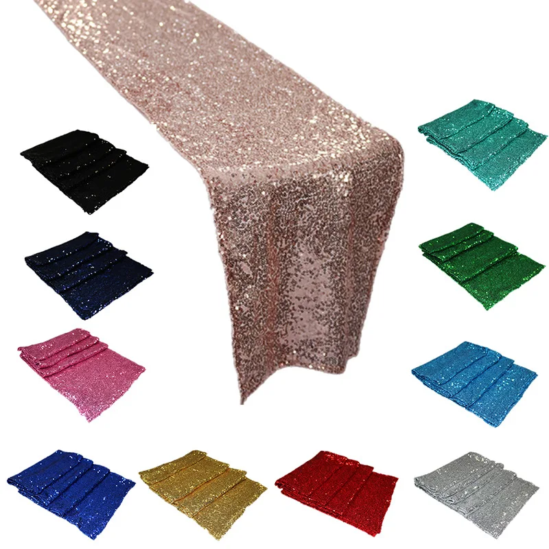 

Sparkly Sequin Table Runner for Wedding Embroidered Tablecloth Sequins Table Cloth Cover Restaurant Tablecloths Tea Table Flag
