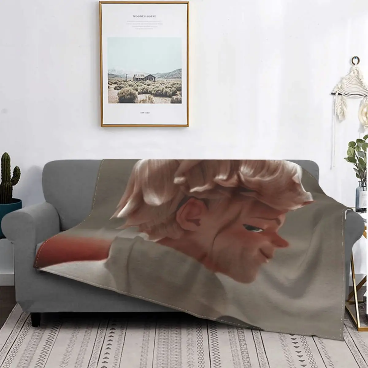 

Manta con capucha para cama, colcha de tela escocesa para sofá, cama, 90