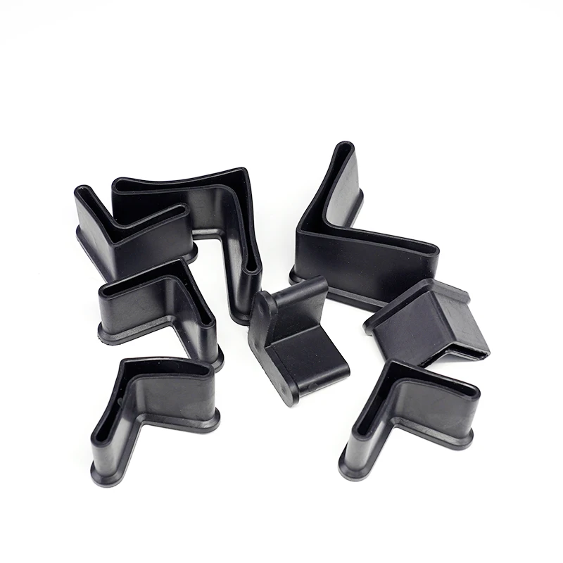 4 шт 25x25 мм Резиновый чехол L образный треугольный угол железная Торцевая крышка