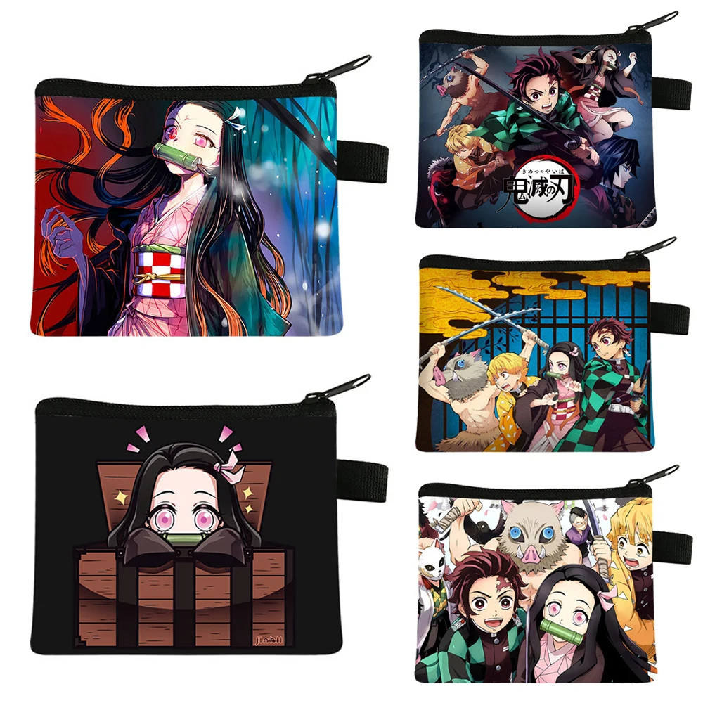 Demon Slayer Kimetsu No Yaiba Anime Coin Purse Portable Card