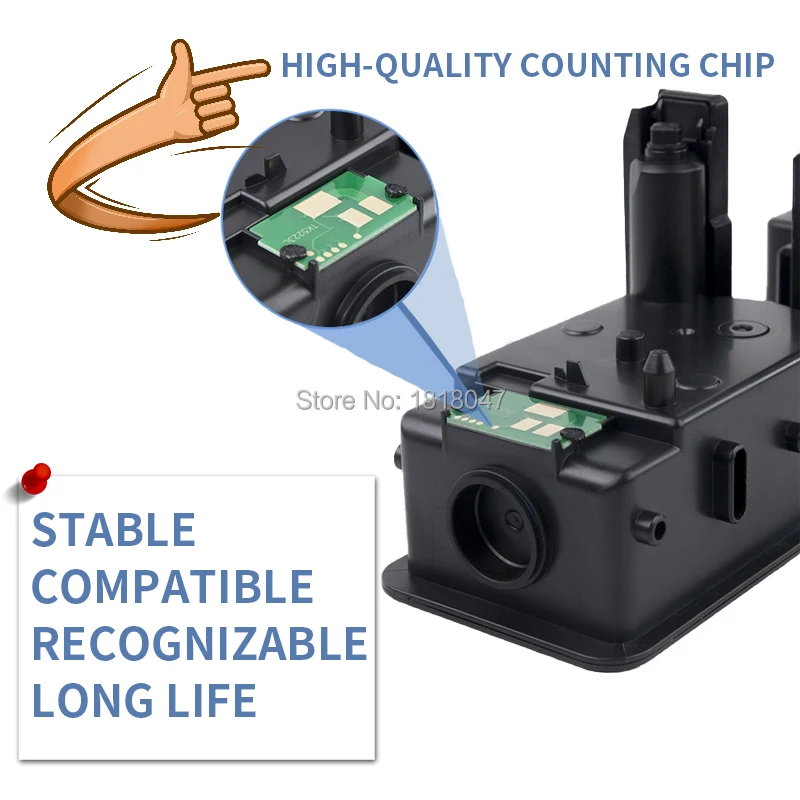 Тонерный чип совместимый TK-5220 TK 1 2 TK5220 5220 K для принтера Kyocera ECOSYS P5021cdn P5021cdw M5521cdn