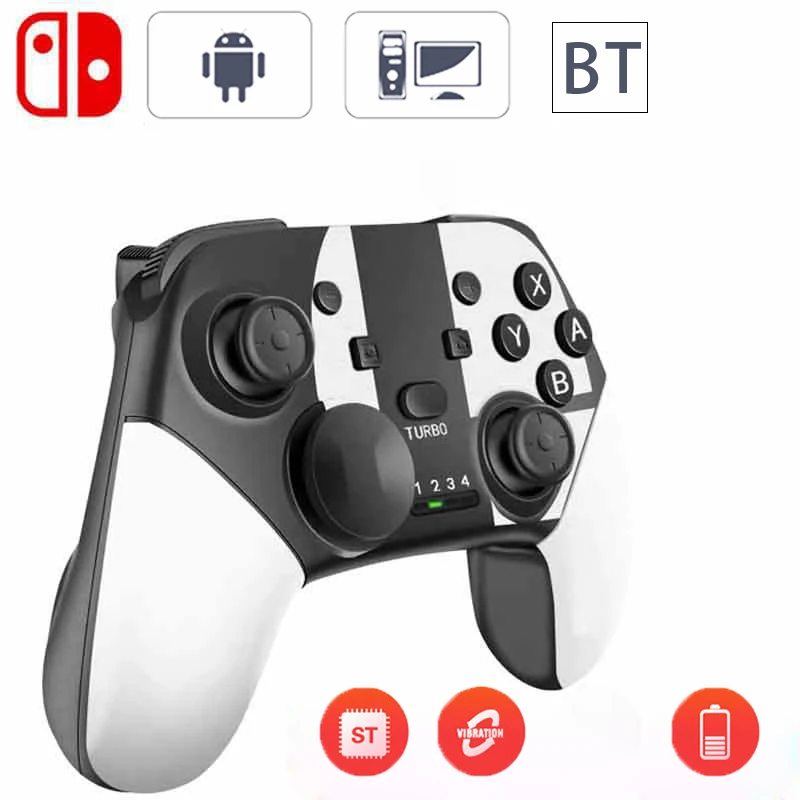 

Gamepad Charging with Somatosensory Vibration Burst Suitable Wireless Bluetooth for Switch Pro PC Computer Android Phone Gamer