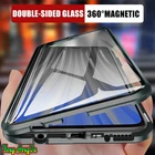 Металлический магнитный чехол для Xiaomi Redmi Note 9A 10 9C 7 10S 9S 9T 9 8 8T Poco M3 X3 NFC M4 11T Pro, двухсторонний чехол из закаленного стекла