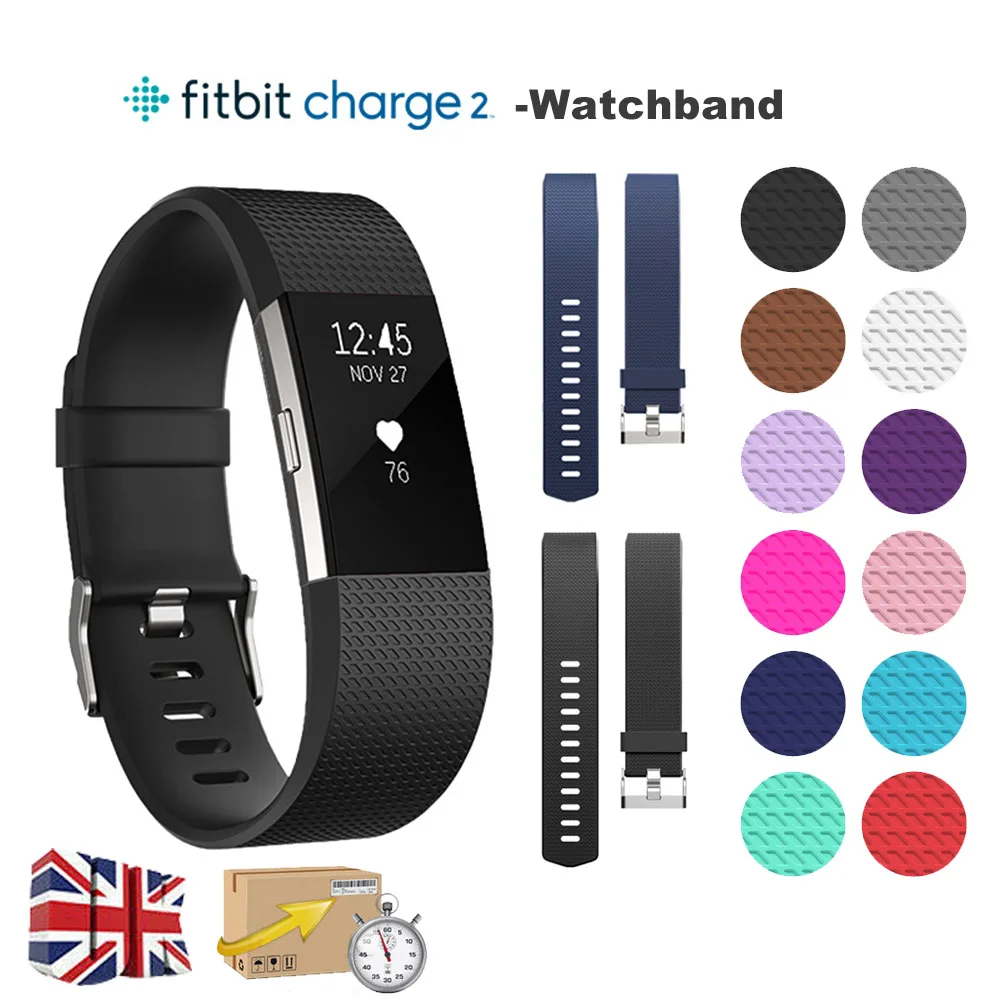 

Breathable Silicone Sports Band for Fitbit Charge2 for Fitbit Charge2 band watch band Sport silicone belt bracelet accessories