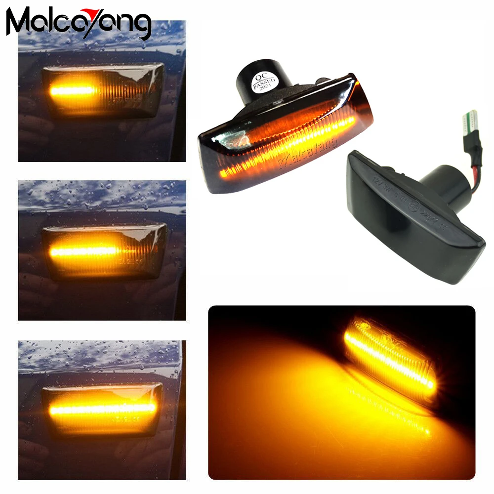 

2pcs Dynamic LED Turn Signal Light Sequential Blinker Lamp For Opel Insignia Astra H Zafira B Corsa D Chevrolet Cruze