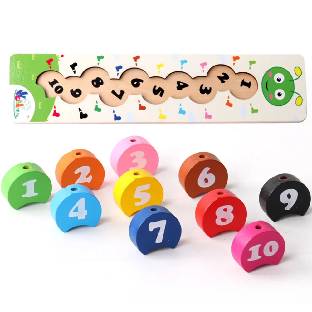 Деревянные игрушки для малышей сделай сам игрушка с цифрами гусеницей звеньями