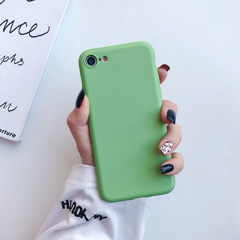 Роскошный ТПУ цветной чехол для телефона для iPhone 11 Pro 8 Plus 7 6 6S X XS Max XR противоударный матовый Мягкий силиконовый чехол-накладка