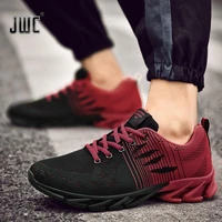 outdoor sport shoes mens shoes non slip lace up sneakers new breathable flying woven running shoes zapatillas hombre deportiva