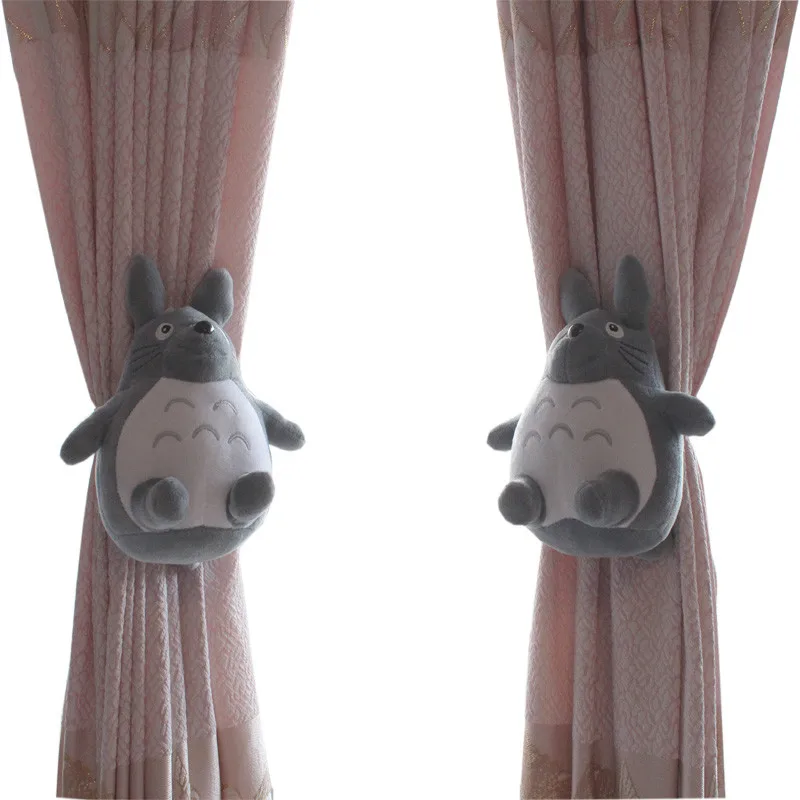 1 пара мультфильм милый аксессуар для штор плюшевые куклы Тоторо мешок хранения