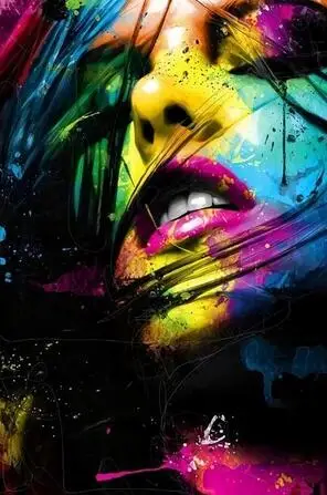 

Lot style Choose Abstract Sexy Lips Art print Silk poster Home Wall Decor