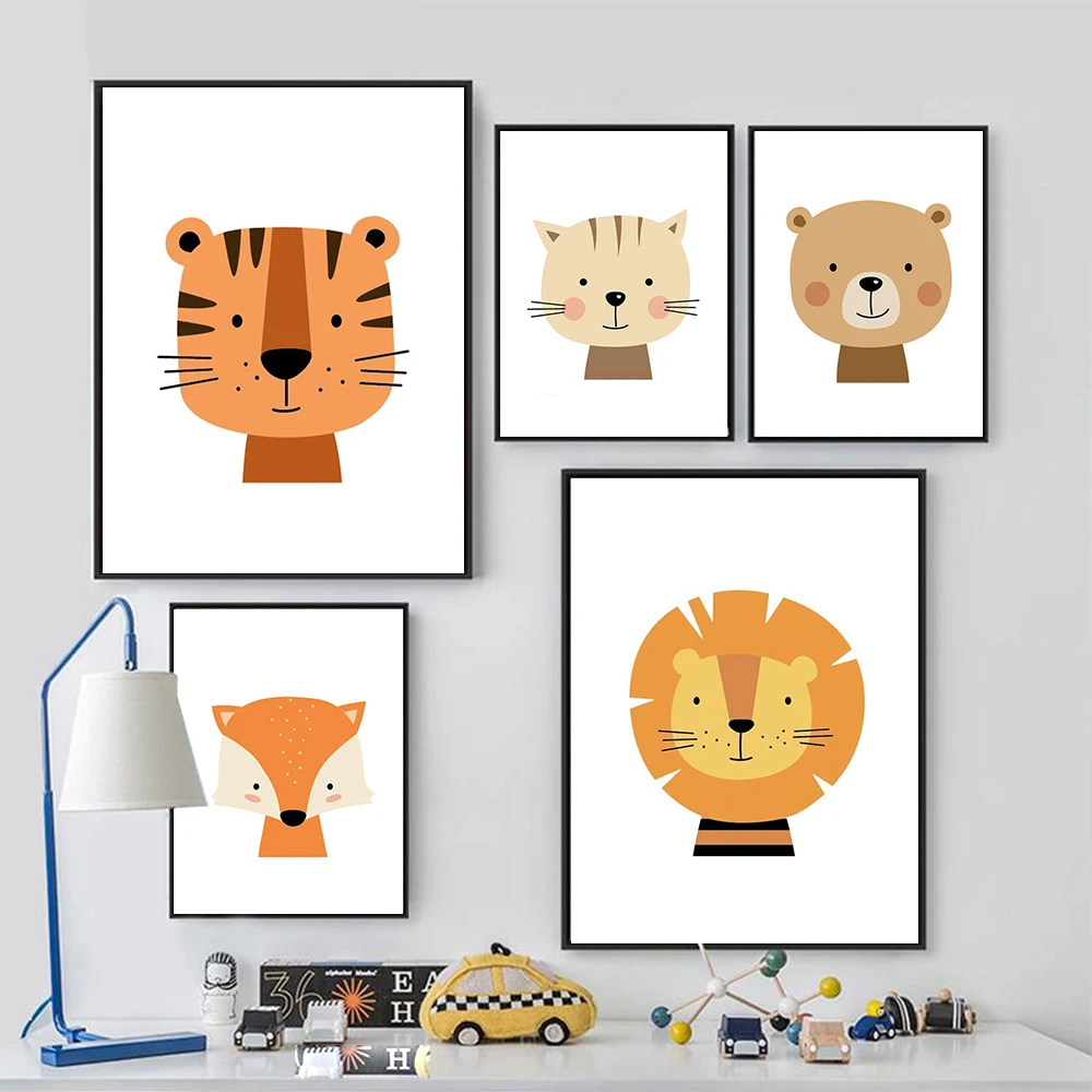 Милый мультяшный декоративный холст детская фотография стены картина с принтом