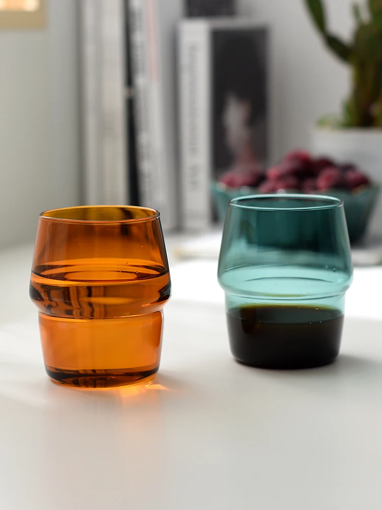 Скандинавские домашние и вечерние стеклянные чашки для кофе термостойкие воды