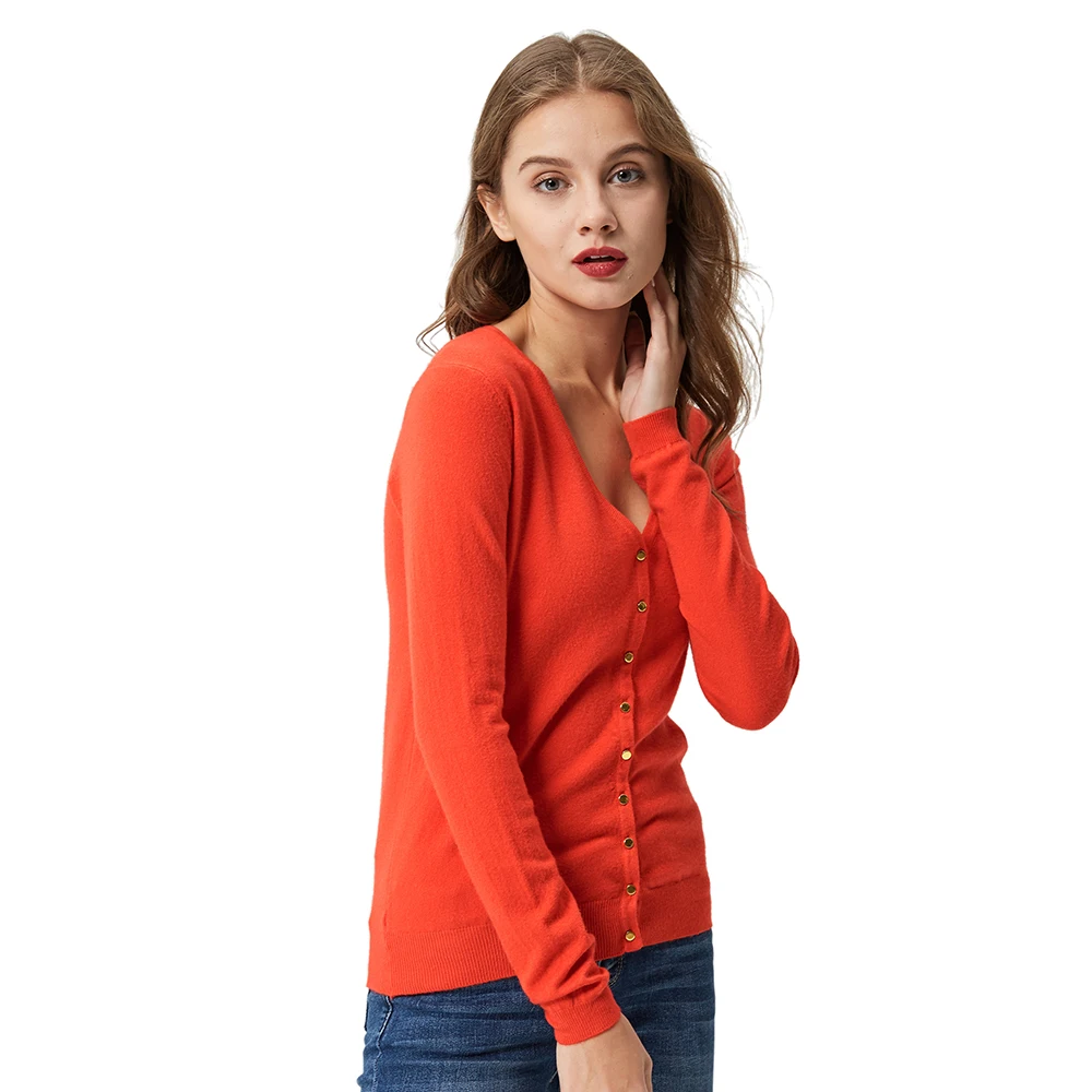 GLO STORY 2018 кардиган свитер женский Осень зима длинный рукав v образный вырез